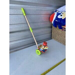 Hape Dancing Butterflies Wooden Push Pull Toy Toddler Walker E0341